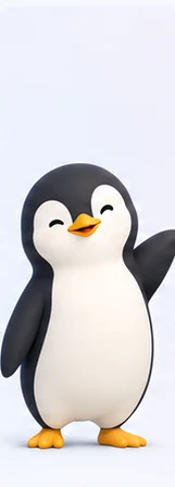ややぽっちゃりのペンギン