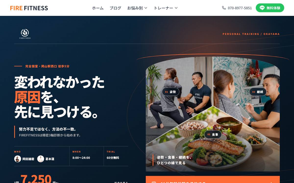 FIREFITNESS 島田本町店の公式サイト