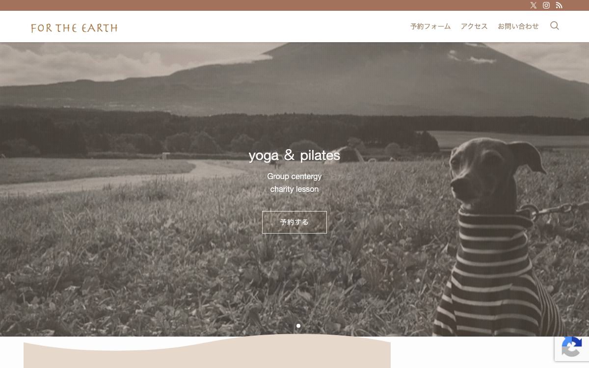 For the earthの公式サイト