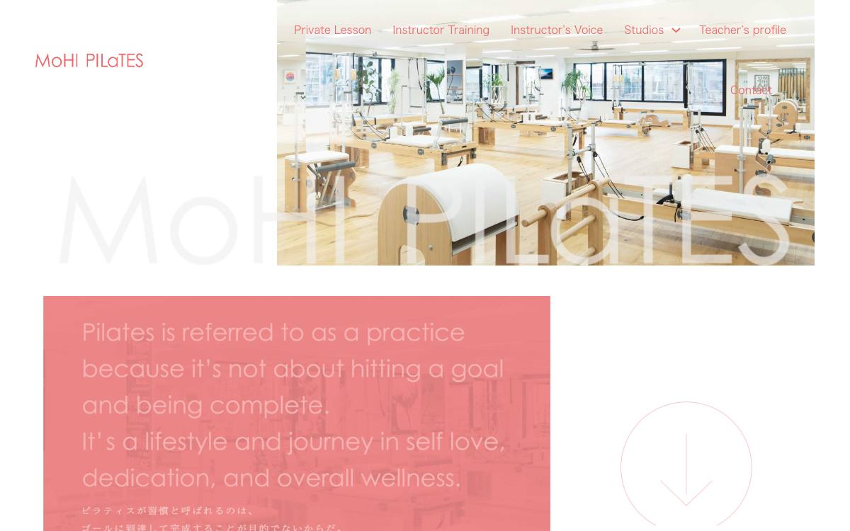 MOHI PILATES 東京HQ(南麻布)公式サイト