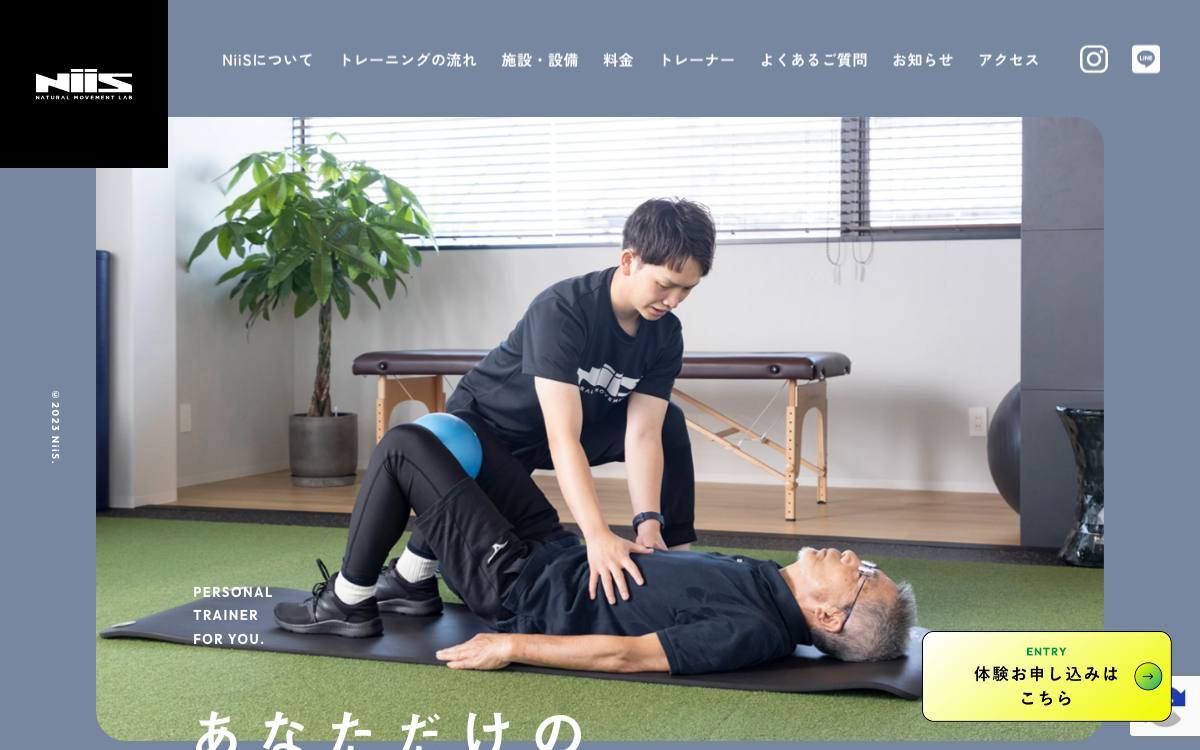 NiiS Natural Movement Labの公式サイト