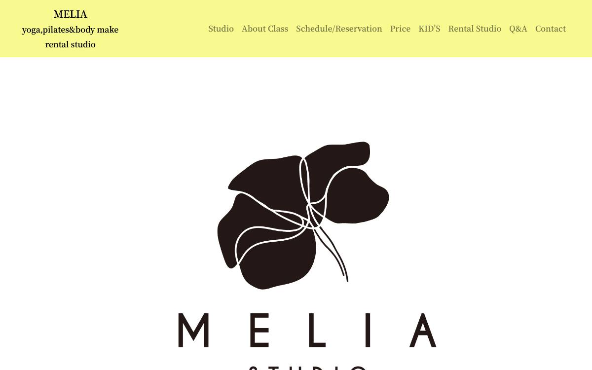STUDIO MELIAの公式サイト